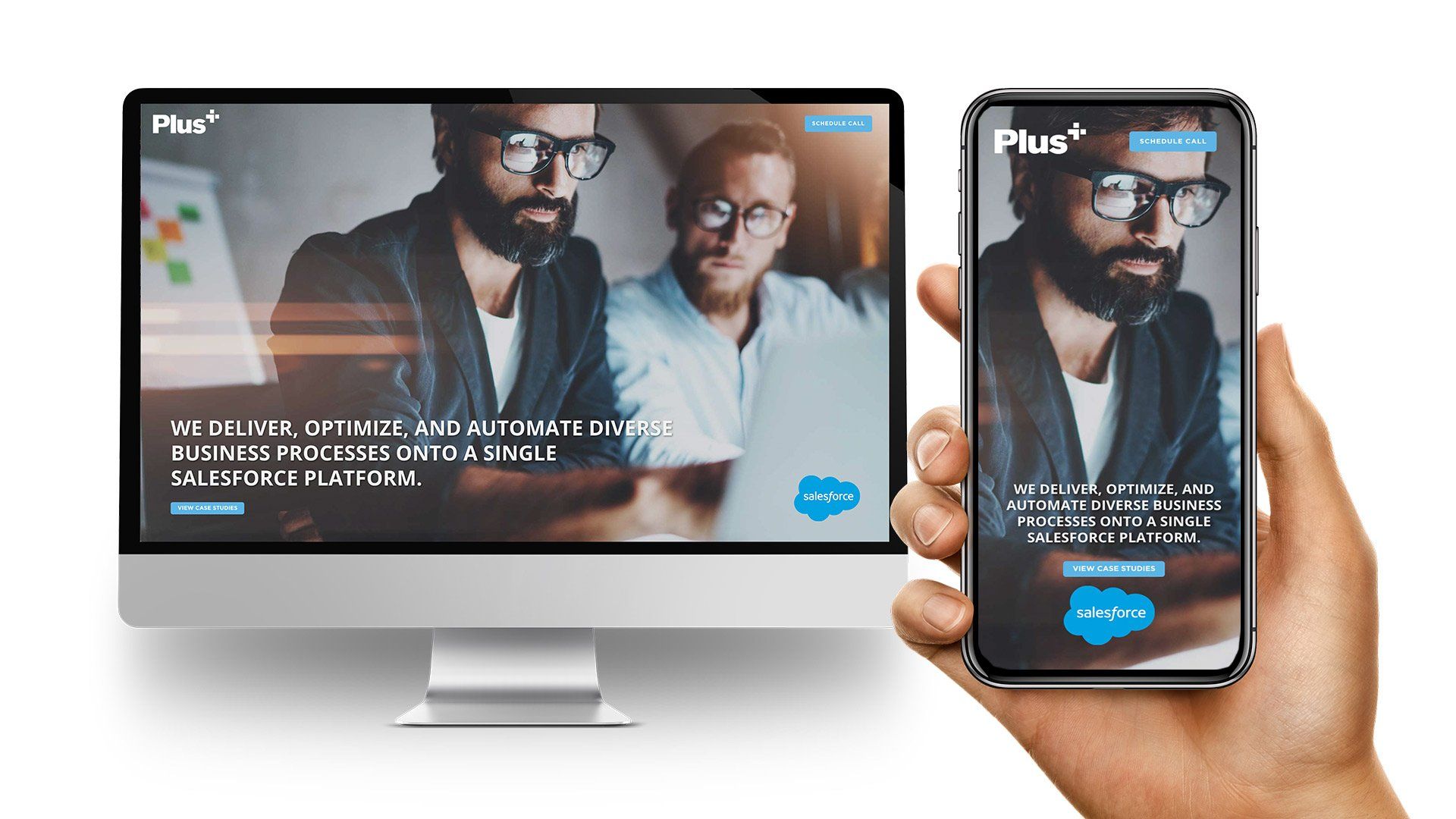 Plus+ Landing Page Mock Up