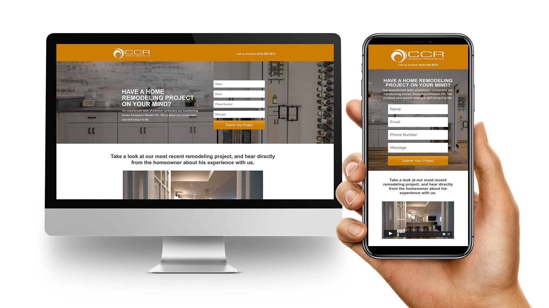 CCR Website Mock-up