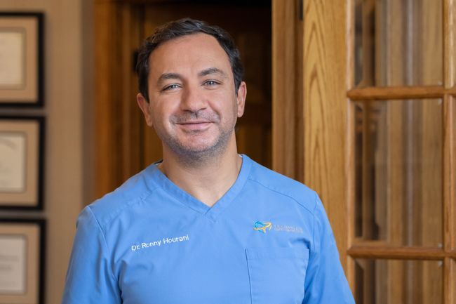 Dr. Hourani in his office at Tecumseh Family Dental Care