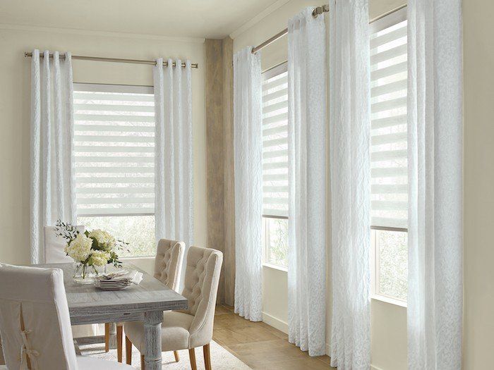 Banded Shades - white Banded Shades - white