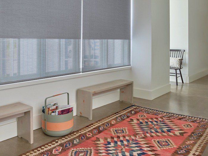 Designer Roller Shades color grey