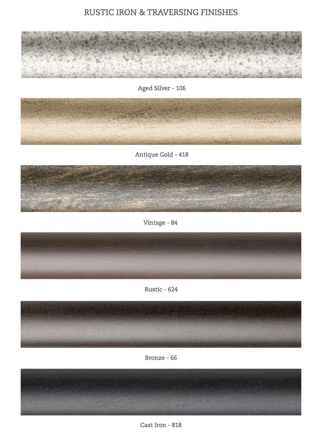 metal hardware rods