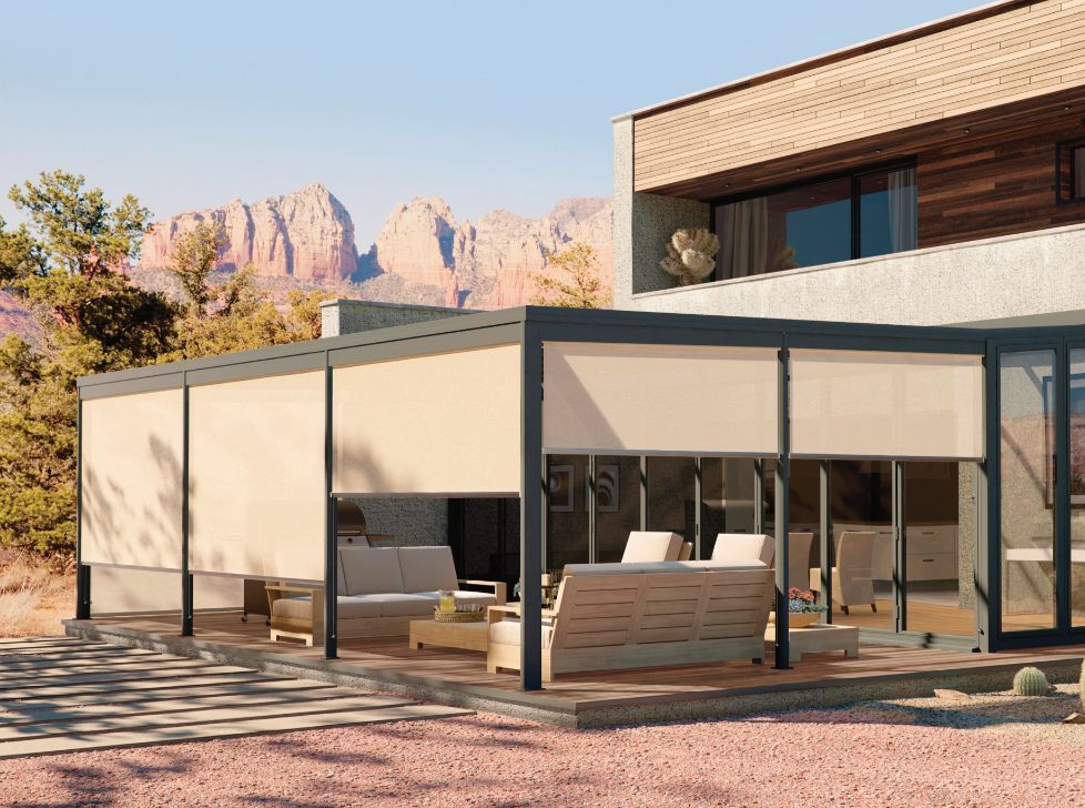 window spaces window shadings Exterior Shades