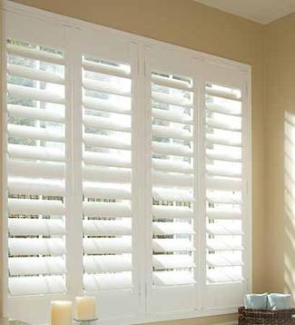 composite wood shutters with Invisible Tilt.