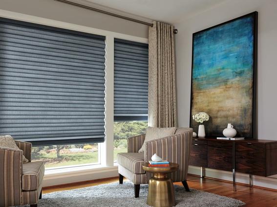 Blue Solera Window Treatments