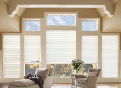 Piroutte Window Shadings in living room