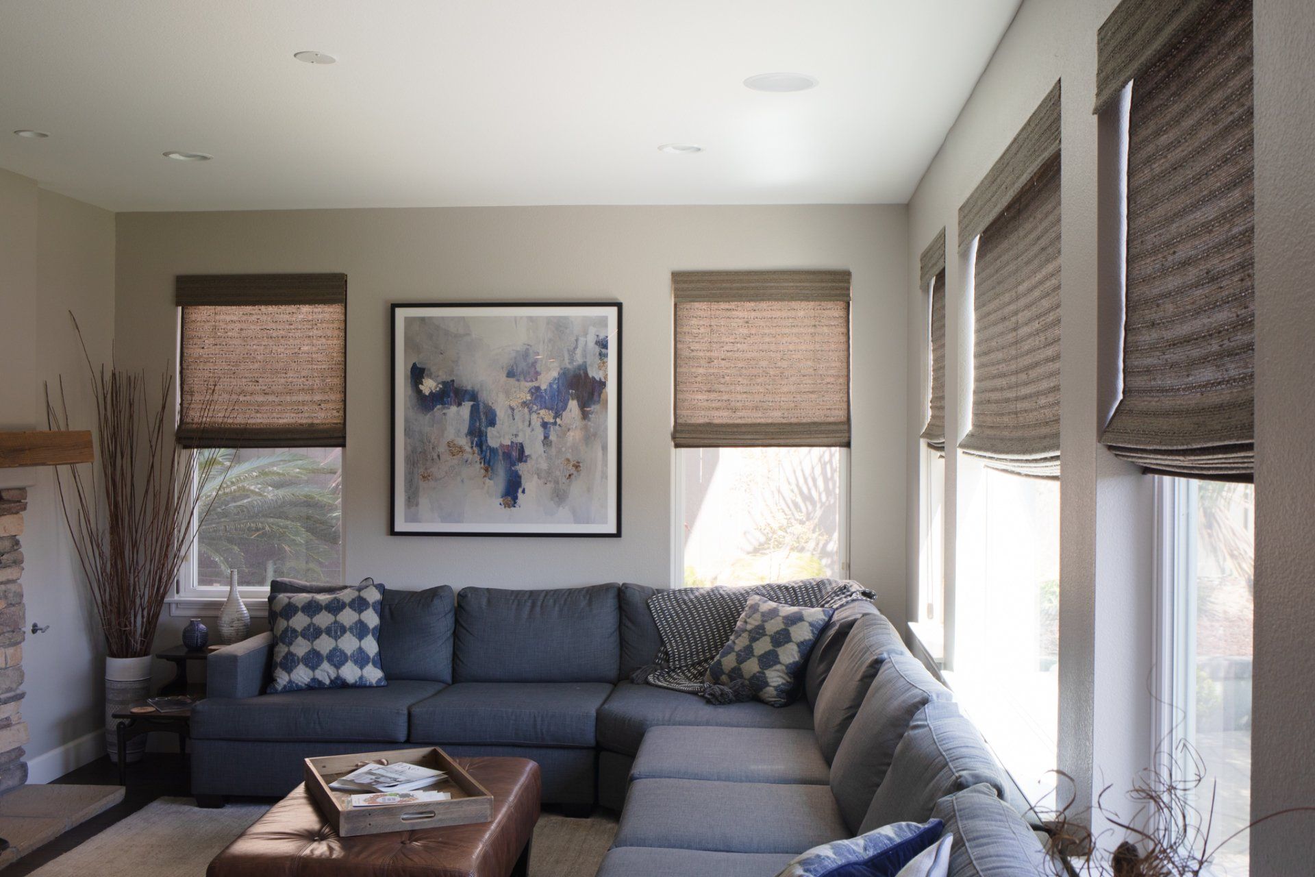 Woven Wood Shades in Carlsbad