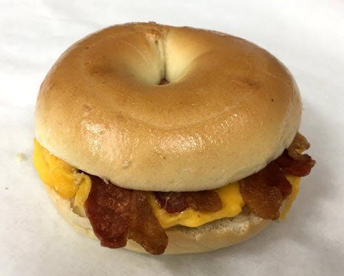 Egg Cheese Bacon Breakfast Bagel