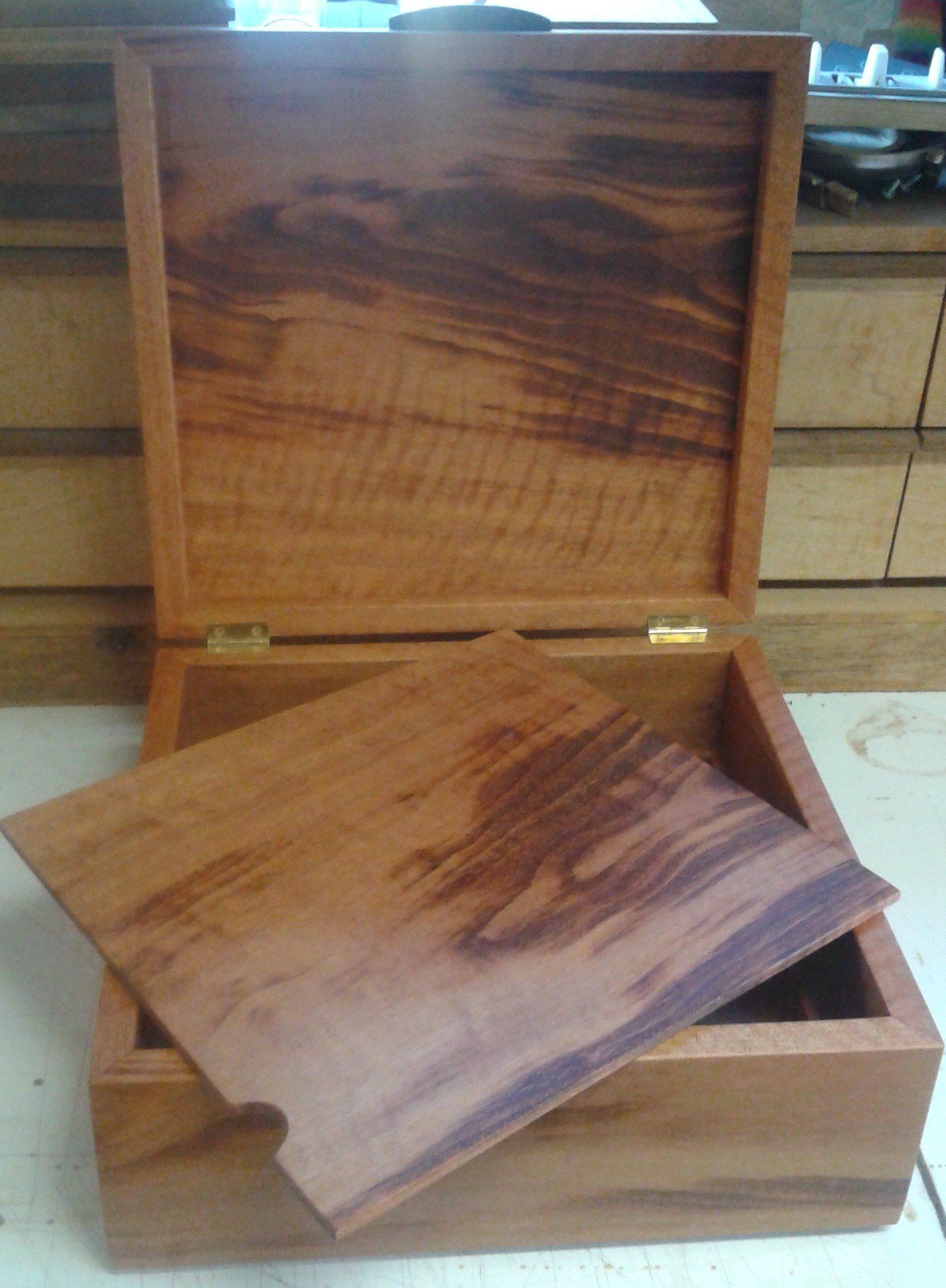 tiger maple keepsake box