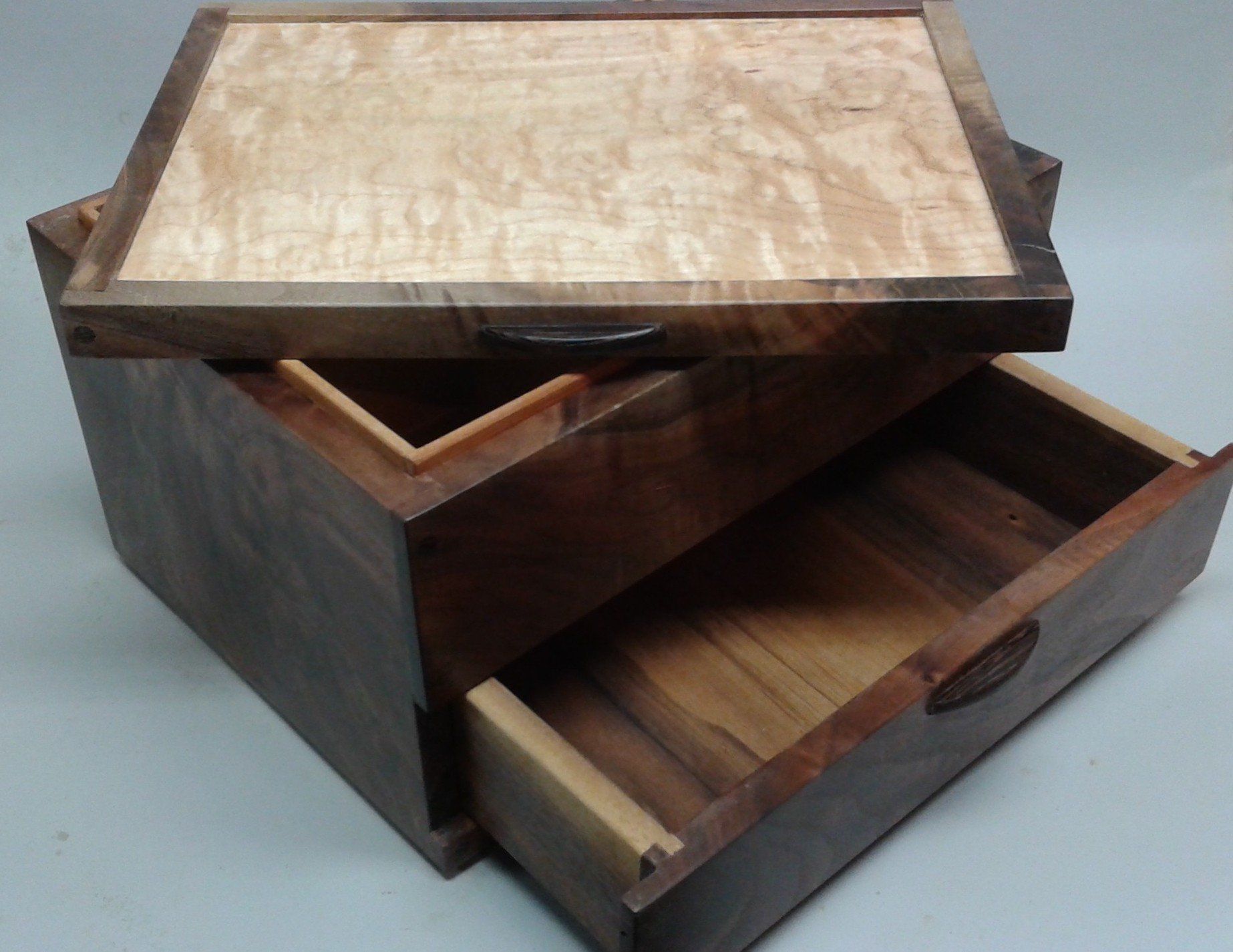 walnut stash case