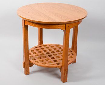 Cherry Round Arts & Crafts Table