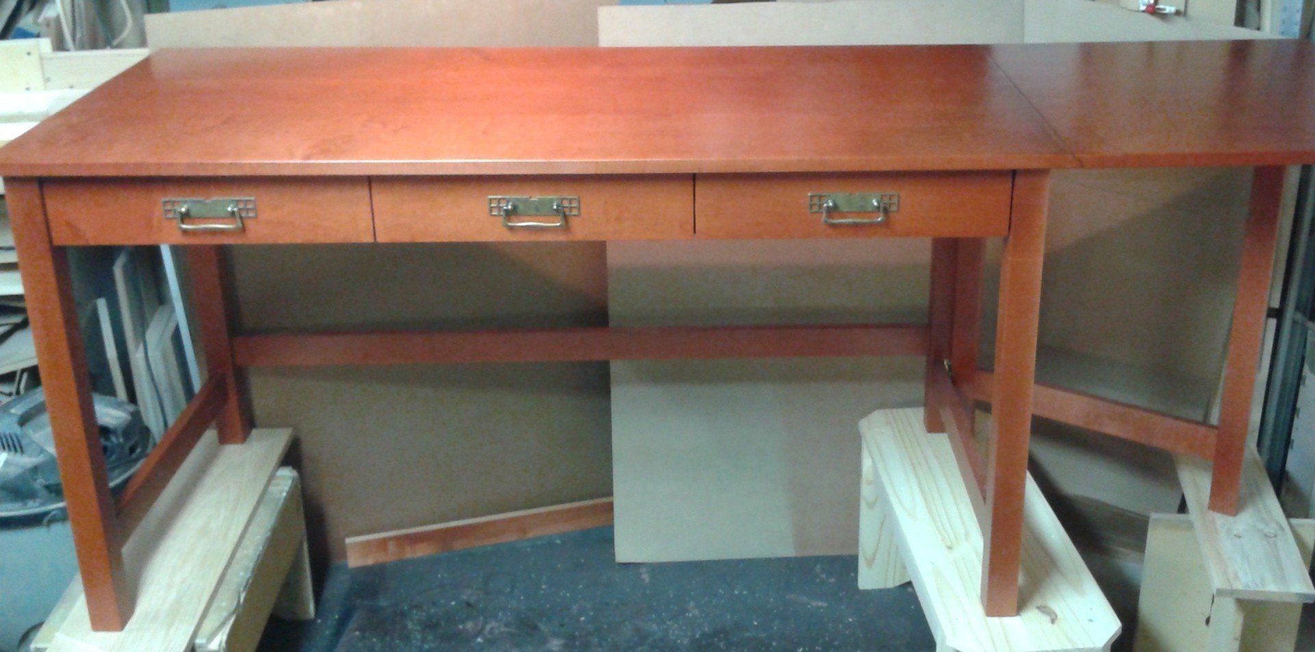 maple wood desk