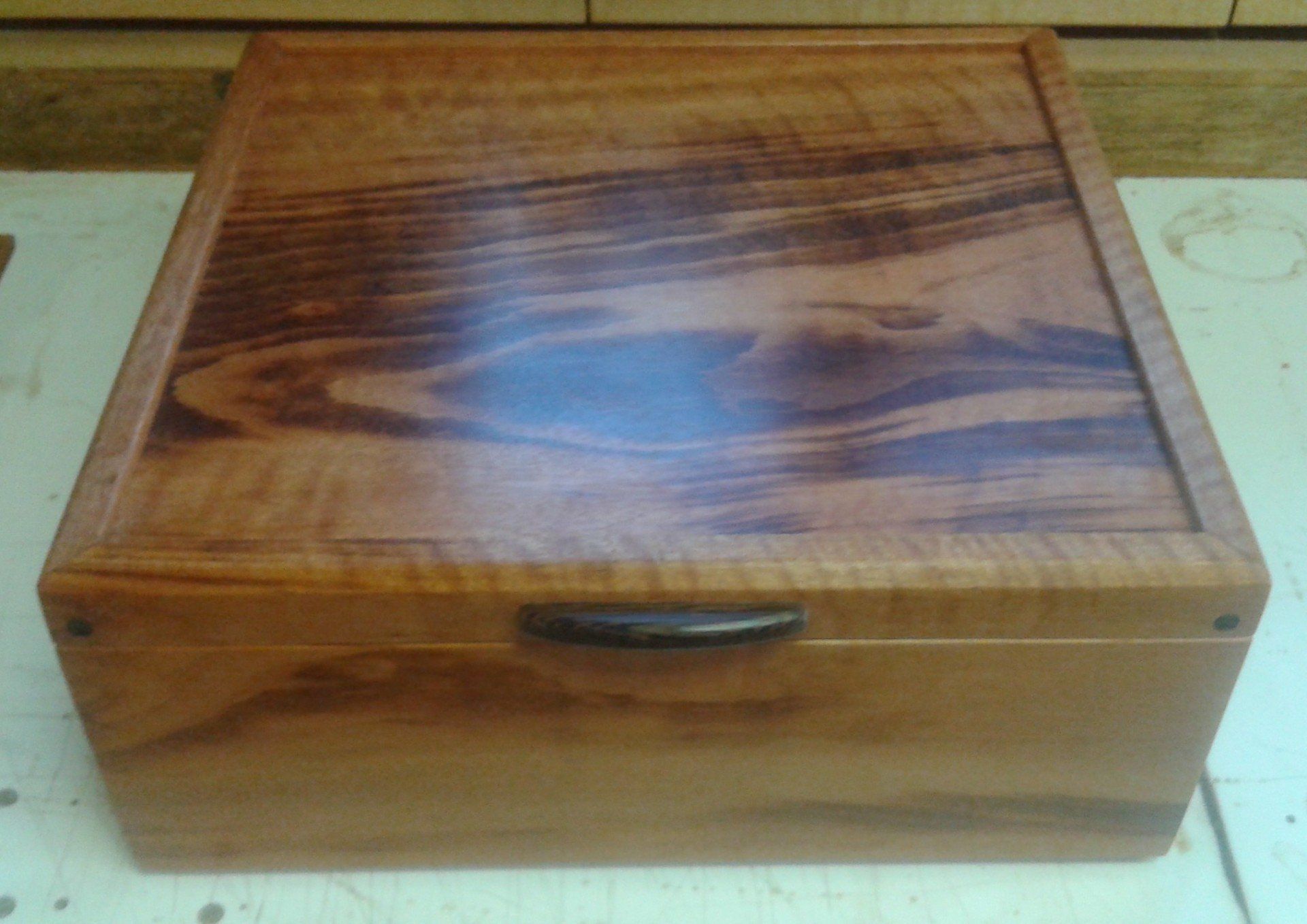 custom tiger maple memory box