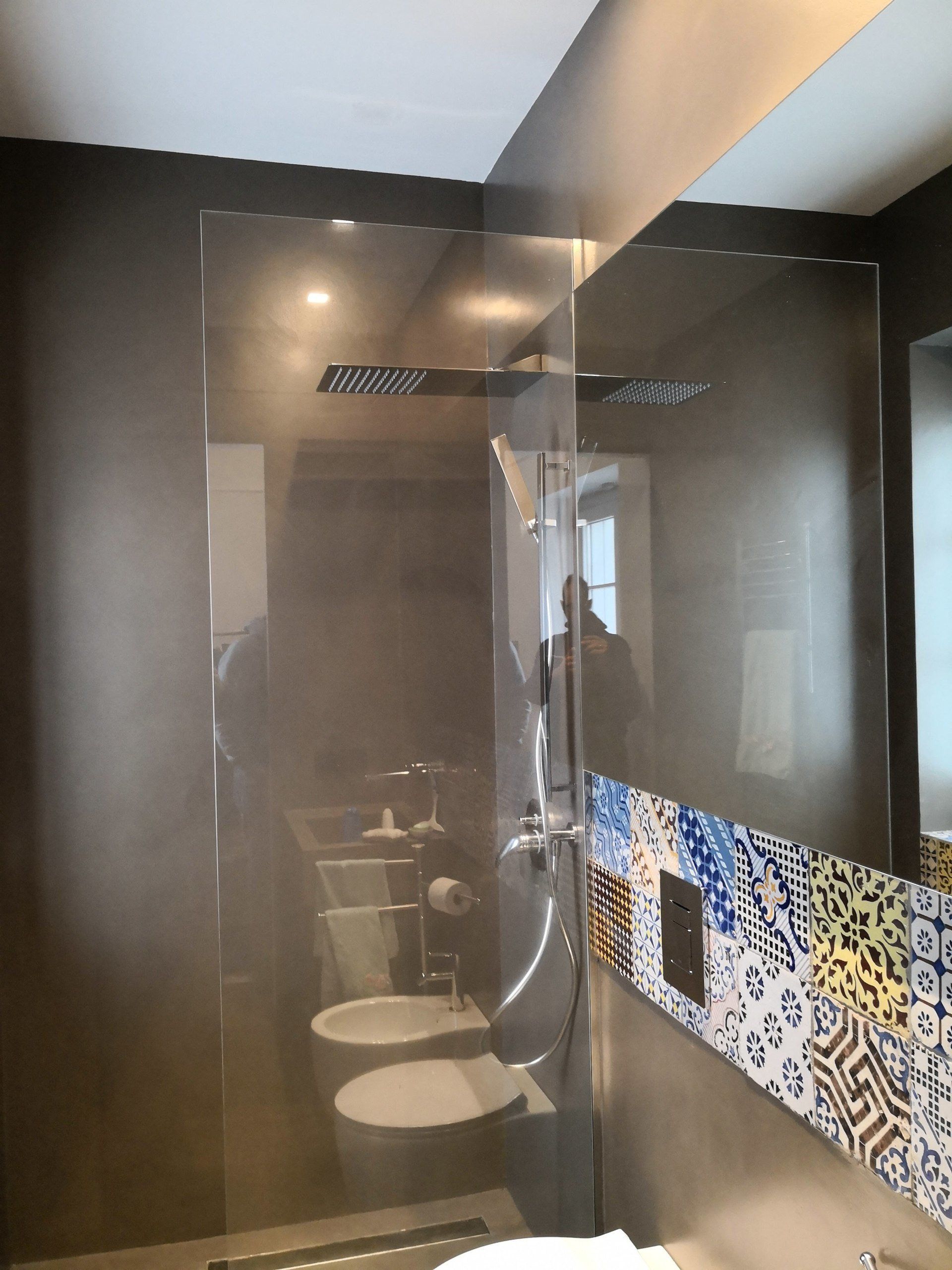 cabina doccia in vetro