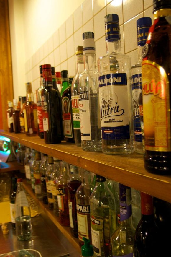 Selezione di vini e liquori