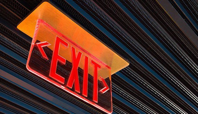 Illuminated Exit Sign - Fire Extinguisher Maintenance in Staten Island, NY