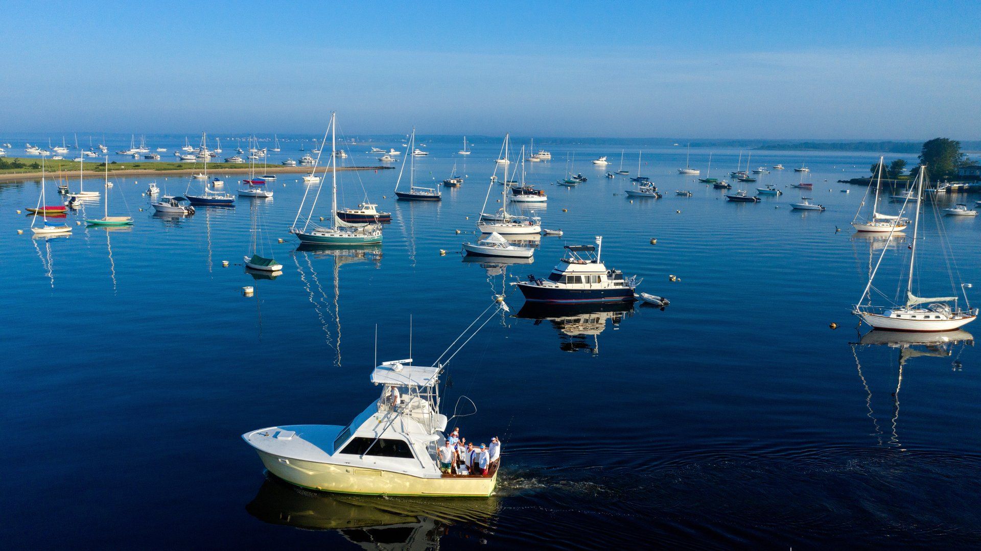 View of boats as part of a company rewards package getaway location