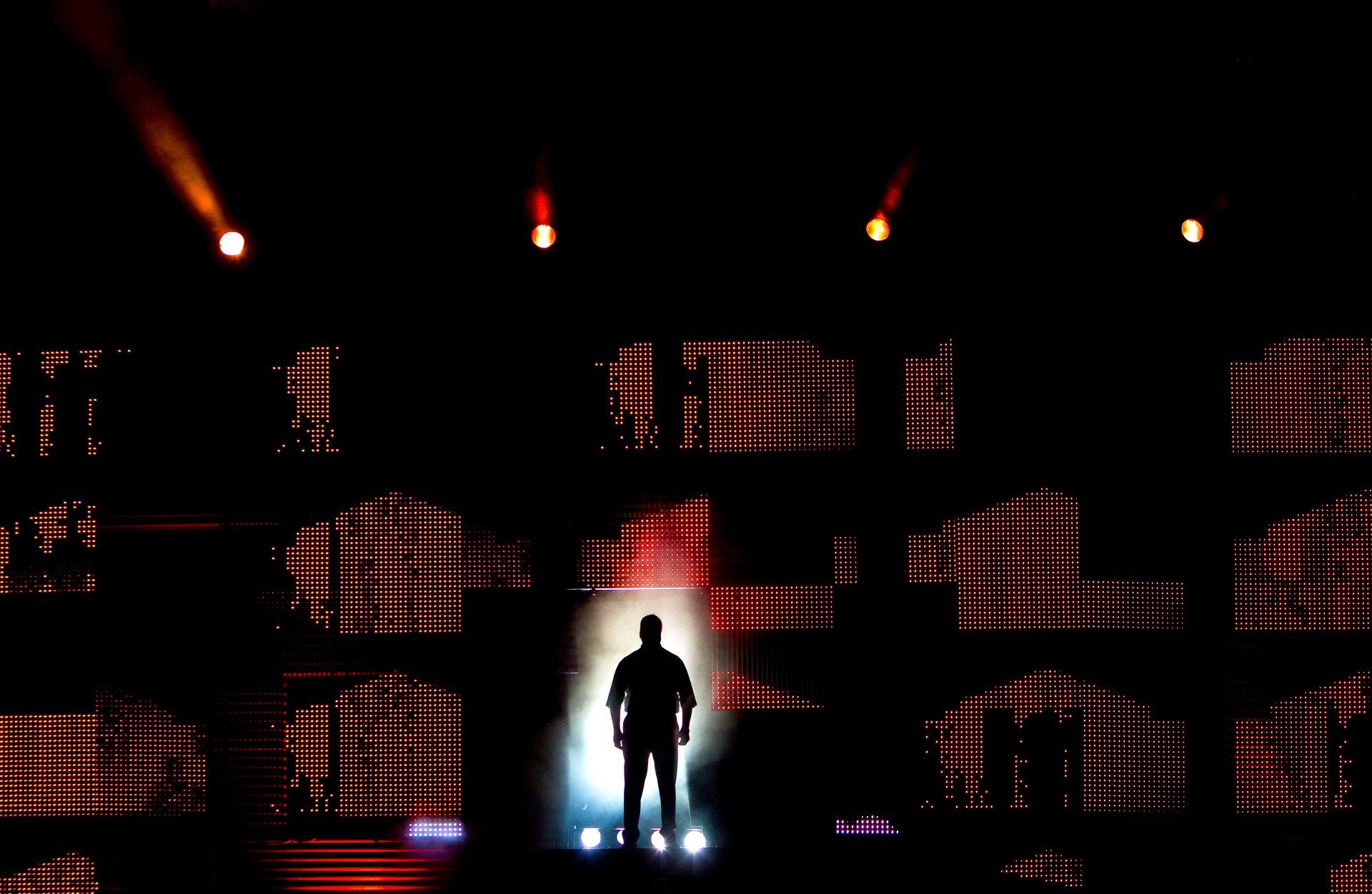 Corporate publicity event on stage