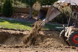 excavating