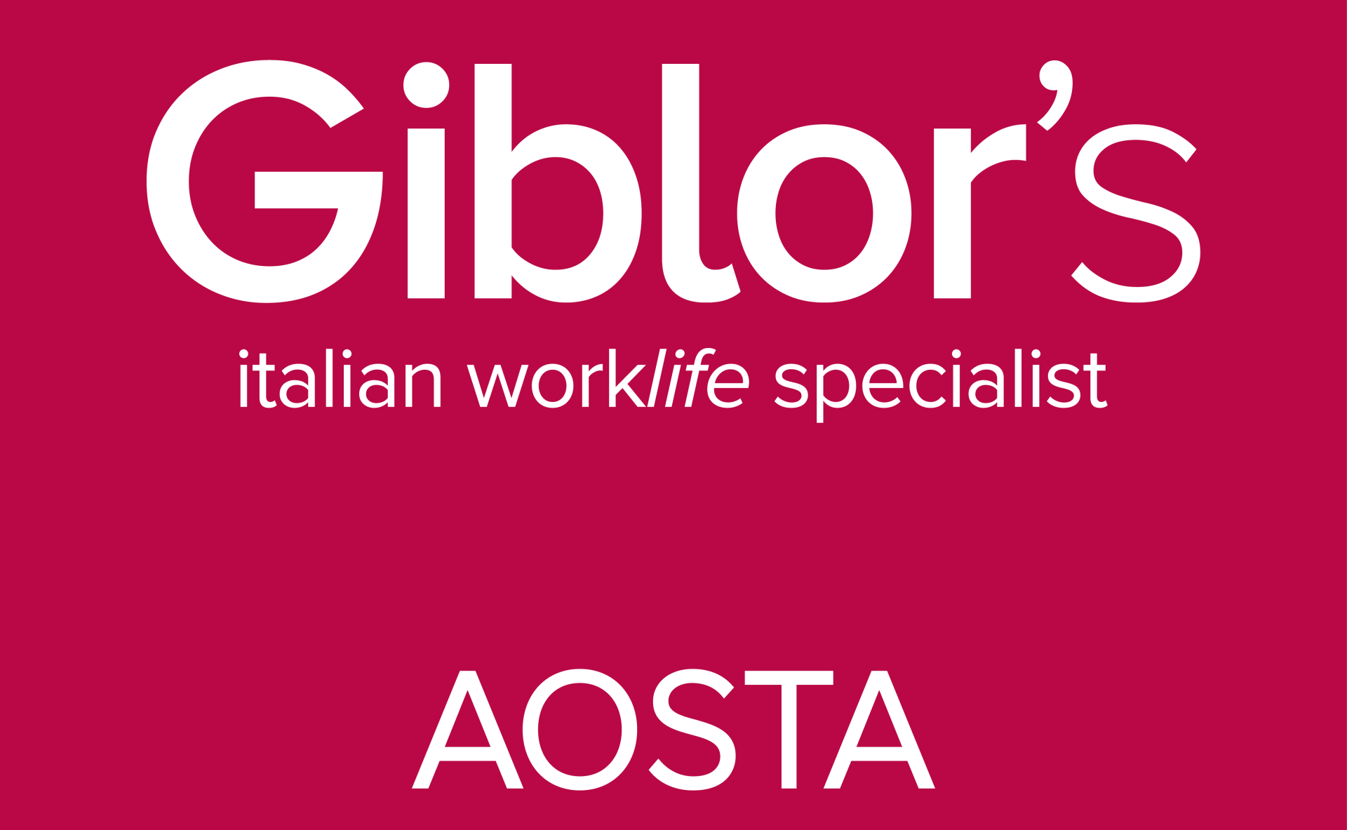 GIBLOR'S  AOSTA - ABBIGLIAMENTO PROFESSIONALE-LOGO