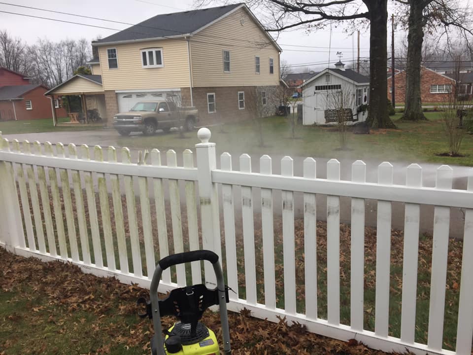 power wash roofs