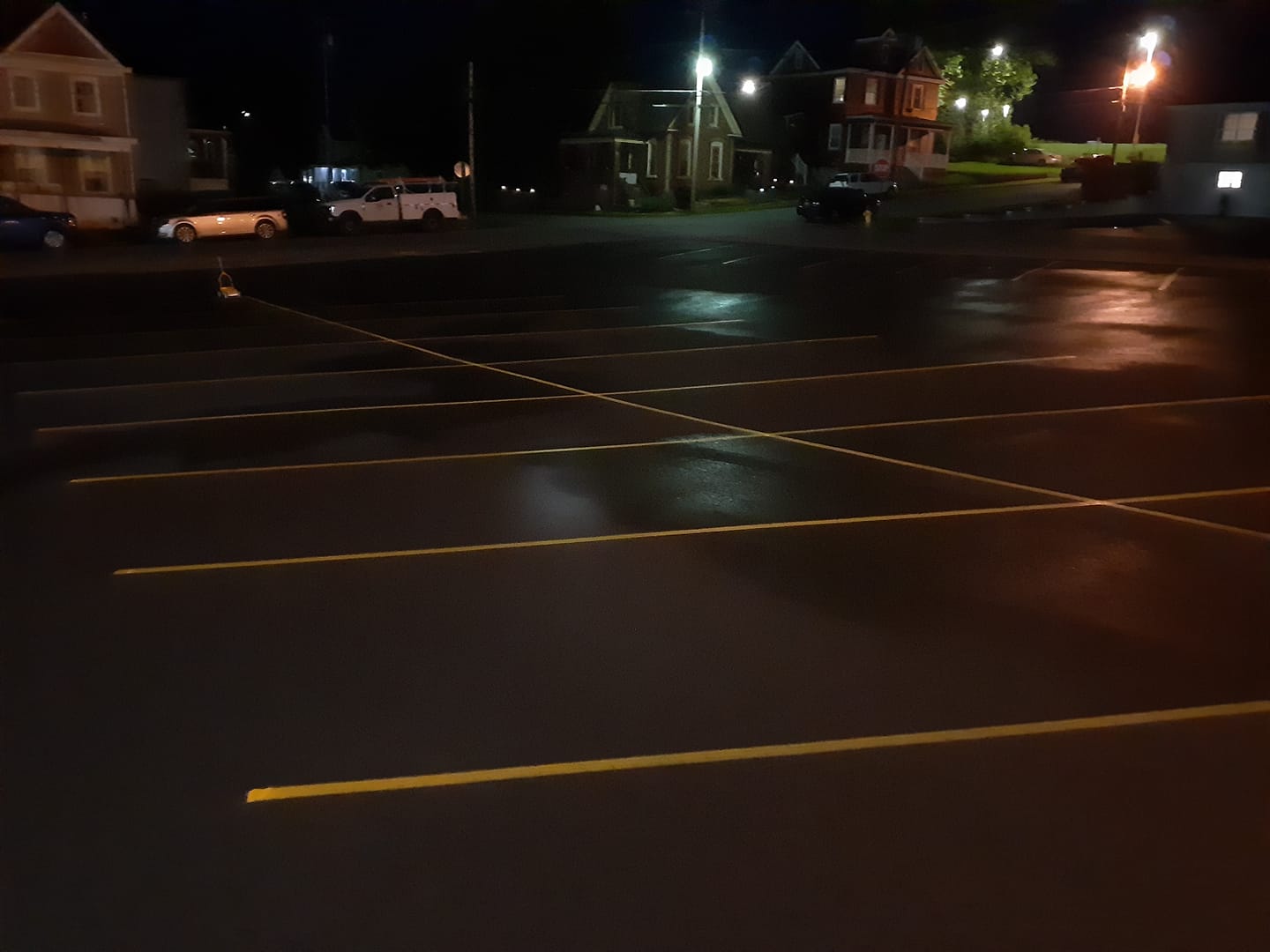 parking lot line painting