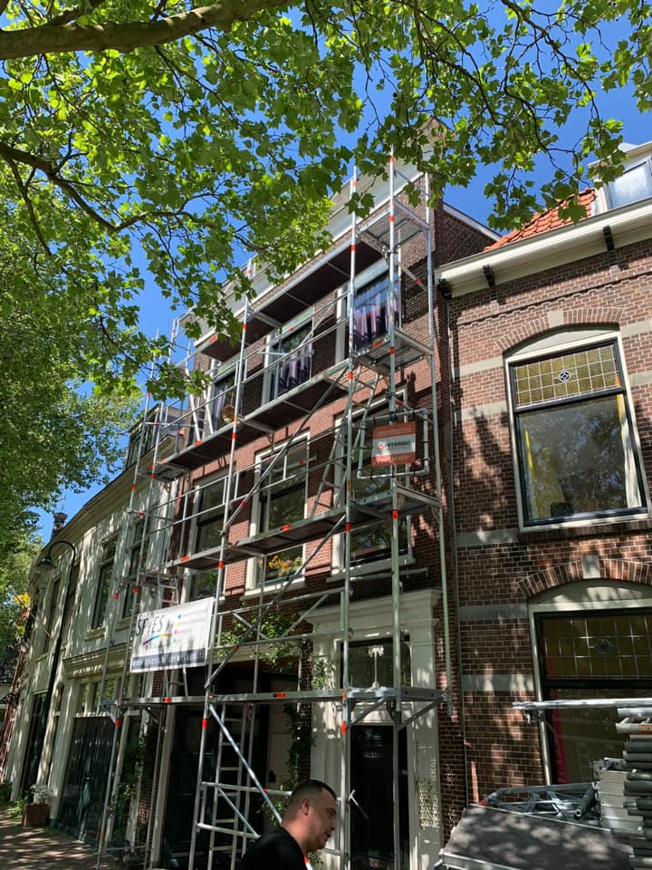 steiger laten bouwen voor renovatie voor gevels