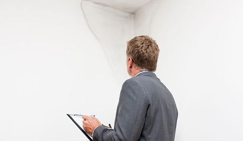 man inspecting