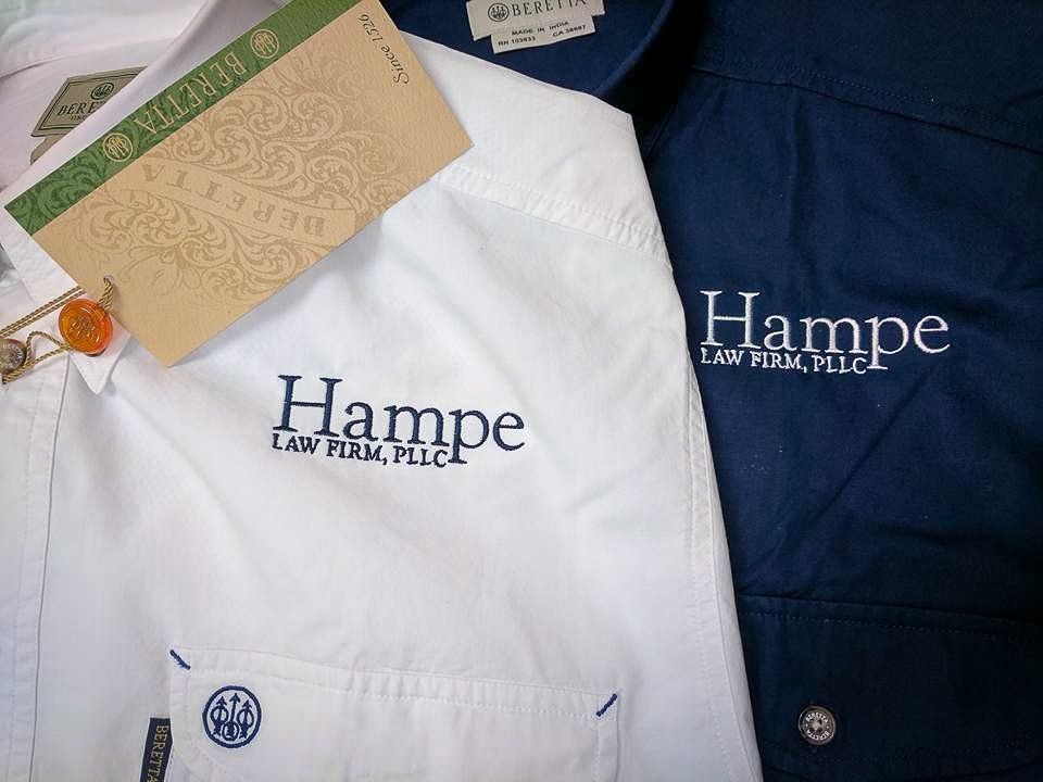 White and navy blue shirts with 