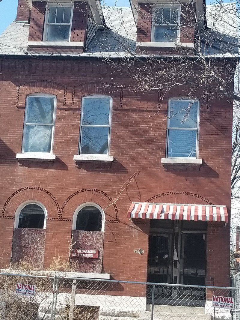 View of building before demolition
