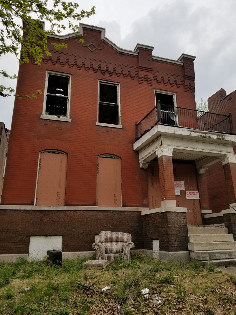 View of building before demolition