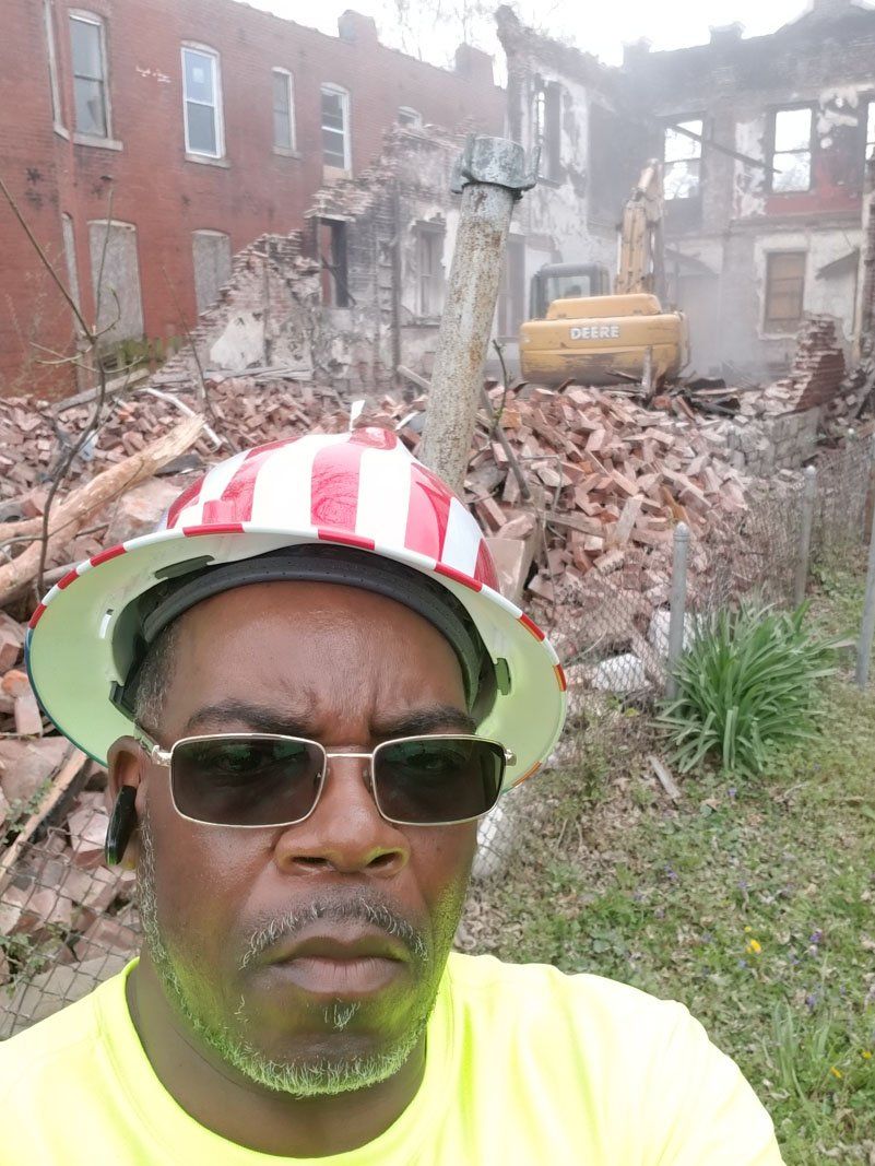 view of a contractor