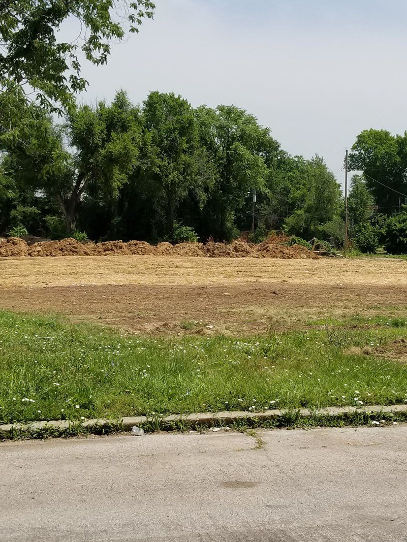 Earth being dig for construction