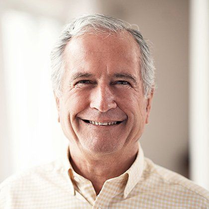 elder man smiling