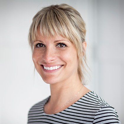 woman smiling