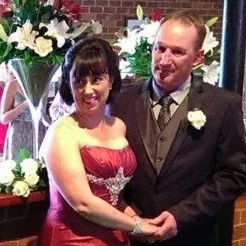 bride and groom with Cheryl Warry Wedding Celebrant