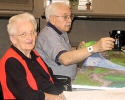 Elder Learning to Paint — Twenty-four hour caregivers on site in Parma, OH