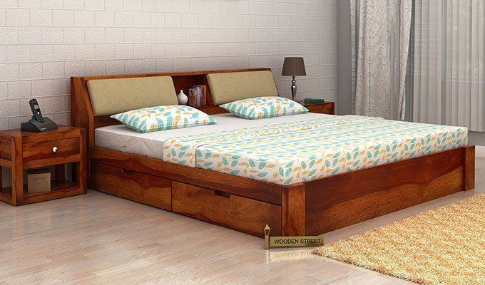 wooden bed online