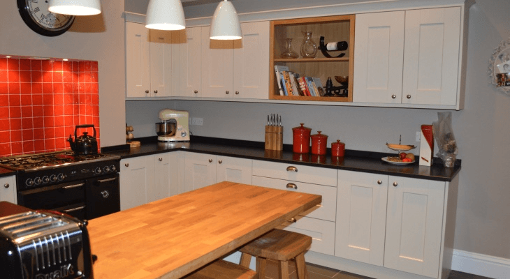 Valentino Kitchen Installation in Southville, Bristol shaker style ivory