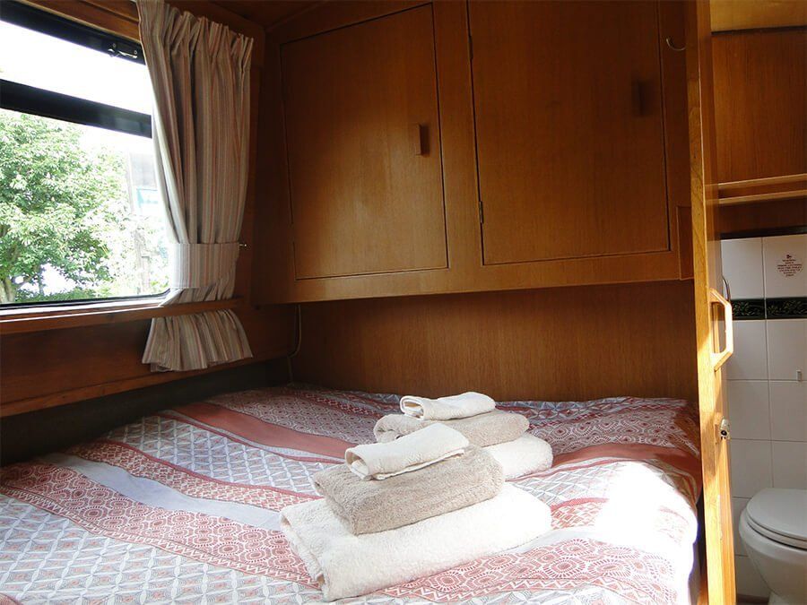 bed on the boat
