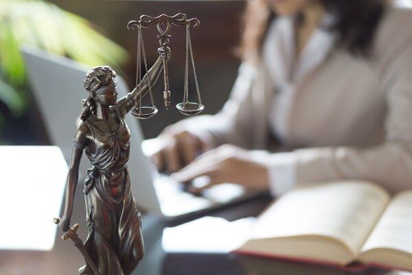 Auto Accidents — Lawyer Using Laptop in Fresno, CA