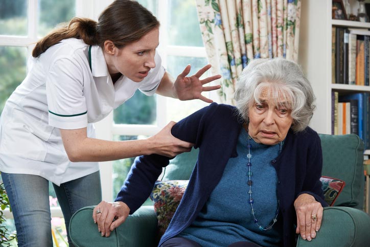 Harassment  — Woman Yelling in Old Woman in Fresno, CA