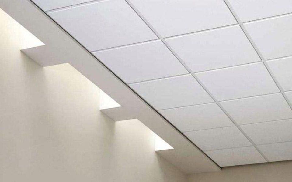 soffitto con rivestimento in cartongesso