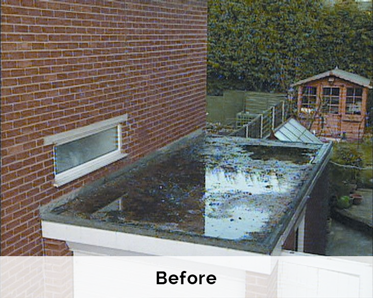 Flat roofing system installation