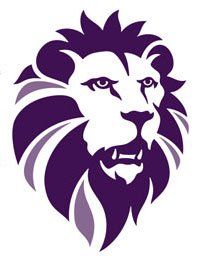 Flossie the lion in dark purple