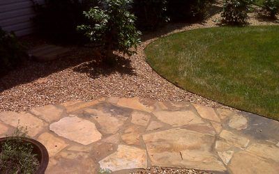 Stone Patio with Sod — Springfield, MO — Nixa Lawn Service