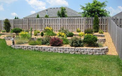 Plants Landscaping Inside the Wooden Fence — Springfield, MO — Nixa Lawn Service