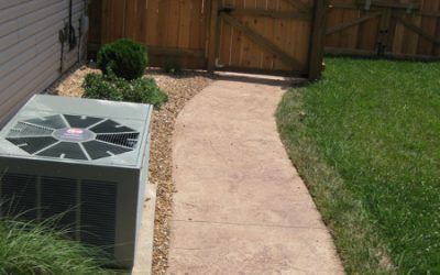 House Walk Way to A Wooden Fence — Springfield, MO — Nixa Lawn Service