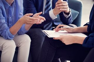 Lawyer Services — Clients Talking with Attorney in Santa Cruz, CA
