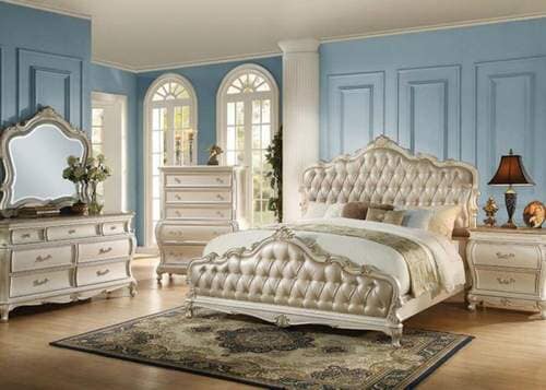 AC Chantelle Pearl White Rose Gold  — high-end furniture in Clifton, NJ
